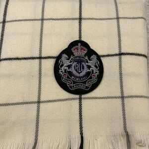 Ralph Lauren Cashmere Wool Blend Extra Large Scarf